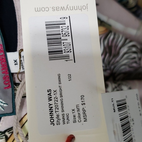 Johnny Was Multicolor Tunic with Zebra Print - Picture 7 of 8